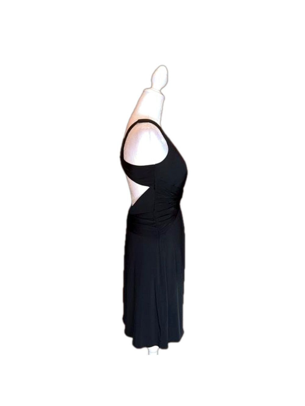LAUNDRY by SHELLI SEGAL Sexy Black Evening Cocktail Party Dress Size 6. NWT! - Picture 8 of 13